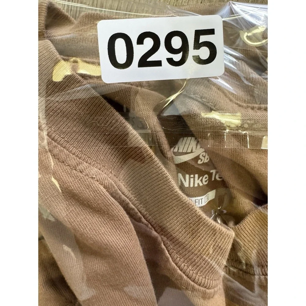 Nike SB The Nike Tee Loose Fit XL Brown Graphic T-Shirt Wash And Dry Art Skate